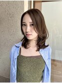 【天神】ミディアムウルフ×デジタルパーマ