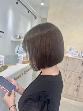 ビューバイネオリーブ 用賀店(Beau'r by neolive) 黒髪ボブルフネビージュ小顔ワンレン[用賀]