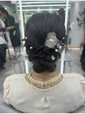 結婚式ヘアセット