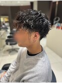 メンズマッシュ×波巻きパーマ