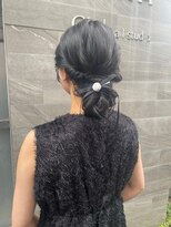 サラ 徳山店(SARA)&nbsp;大人結婚式アレンジ～韓国風シニヨン～