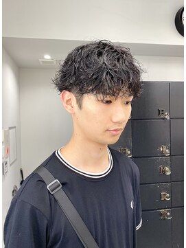 ヘアー アイス 御器所本店(HAIR ICI) ツイストスパイラルパーマ束感ショートマッシュ縦落ちツイスパ