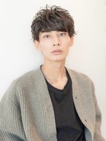 ハバナ 立川(HAVANA) 韓国マッシュダークアッシュニュアンスパーマメンズカット黒髪