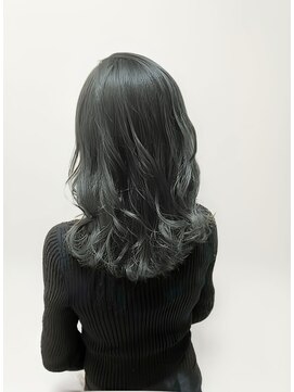 ミスグランディーヴィラス(Miss Grandee VILLAS) カーキアッシュ/オリーブ/イメチェンゆるフワミディ