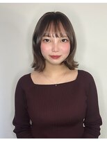 ヘアープラスヘッドスパ エン(Hair + Head spa en)&nbsp;ローレイヤー外ハネスタイル