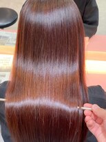 ロンドシエル 横浜(Lond ciel)&nbsp;縮毛矯正×艶ピンクベージュ