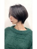 前髪なしハンサムショート