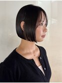 【徳岡】ボブ　黒髪ボブ　モードヘア　タイトヘア　ミニボブ
