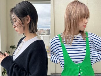 ミュー(miμ)の写真/『ラフだけど洗練されたダブルカラー』トレンドカラーを取り入れつつ、似合うカラーをご提案。