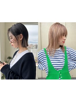 『ラフだけど洗練されたダブルカラー』トレンドカラーを取り入れつつ、似合うカラーをご提案。