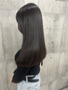 リティアンドビューティースタジオモッズシブヤ(LITTY&beauty studio M.O.D shibuya) ラベンダーアッシュ　艶カラー　韓国スタイル