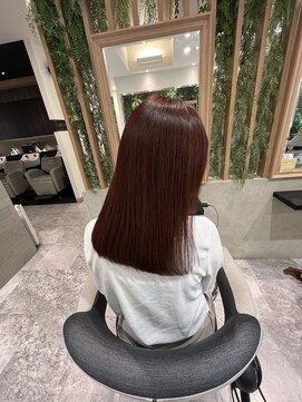 イメージア 町田店(IMAGE A) チェリーブラウンカラー  ロング30代40代50代