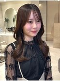 シースルバング/くびれヘア/韓国/艶髪/前髪カット/顔周りカット
