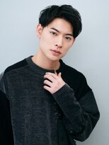 ビジネス◎2WAYアップバング束感ショートかき上げマッシュヘア