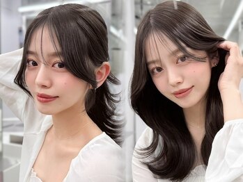 アイヴィー(IVY)の写真/【3回使えるカットカラーTR￥7990】高評価の口コミ多数！横顔も結んでも可愛い韓国美女前髪ならIVY