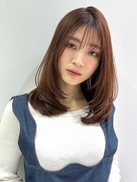 オーロ 塚口店(ORO) ミディアムレイヤー/レイヤーカット/顔まわりカット/ワンカール
