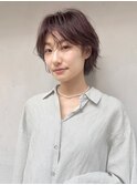 無造作ショート/ゆるふわショート/フォギーベージュ/日吉