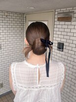 フェリーチェ(Felice) カチモリ　シニヨン　タイト　ベロアリボン