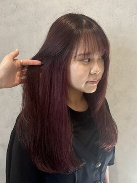 ラック(LUCK) ピンクインナー/船橋/くすみベージュ/細めハイライト