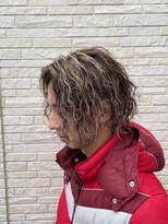 エスト 幕張本郷(est.) 【メンズブリーチメッシュパーマ】無造作パーマで色気UP◎(千葉)