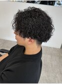 波巻きパーマ