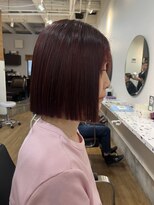 ラック 津田沼(LUCK)&nbsp;パープルくびれボブ/韓国ボブ/ケアブリーチ/似合わせカット
