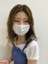 ディッセンバー 伊勢崎(December)&nbsp;切りっぱなしボブ/ミニボブ/似合わせカット/ヘーゼルベージュ