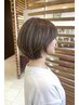 白髪ぼかしポイントハイライト＋ワンメイクヘアカラー（ドライ込み）