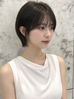 シー バイ ロンド 新宿(Sea by Lond)&nbsp;ワンホンレイヤー×ダークブルー[デジタルパーマ/ボブ/韓国]