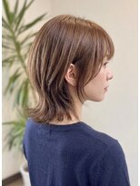 クローバー(clover) 外ハネレイヤー×王道ブラウン/ 30代40代50代ヘアスタイル