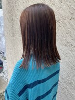 ヘアーズ ロッソ テラス(hair's ROSSO TERRACE)&nbsp;切りっぱなしロブ［30代40代50代］