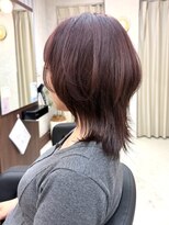 ネアン バイ エーケー 北花田(nean by AK)&nbsp;ワンカールで決まるウルフ×ボルドーカラー