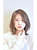 外ハネ抜け感ミディ