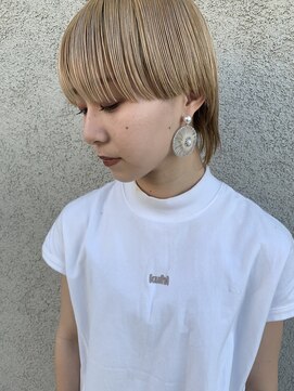 トップヘアーヒルズ 安城(TOP HAIR HILLS) ブロンドショート/ニュアンスカラー/ハイトーンカラー