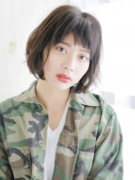 ヘアメイク ナル(hair make nalu) ゆるニュアンスカールボブ