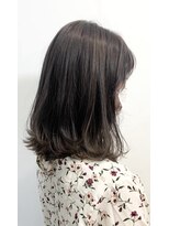 ナンプウ(Nanpu)&nbsp;《Nanpu》ミディアムウルフ×グレージュ◎20代30代40代