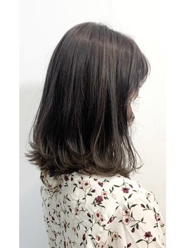 ナンプウ(Nanpu) 《Nanpu》ミディアムウルフ×グレージュ◎20代30代40代