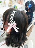 リボン双子ヘア☆+゜