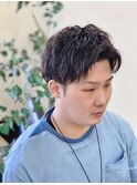 ゆるパーマ ツーブロック