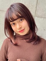 マックス フォー ヘアー(MAX FOR HAIR)&nbsp;【デザインカラー】ワンカールで収まるミディ×インナーカラー