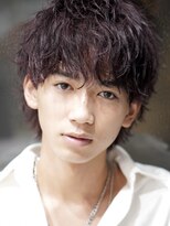 アルファ 新宿(alpha)&nbsp;サーフカール/ 刈り上げセンターパート/ブルーブラック[新宿駅]