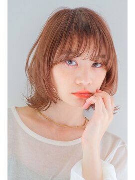 ヘアサロンガリカアオヤマ(hair salon Gallica aoyama) カジュアルウルフボブ/薄めバング/透け感/束感<青山>