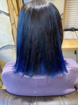 エイト新宿店(EIGHT shinjuku)&nbsp;インディゴブルー　インナーカラー