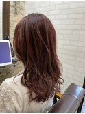 ショートボブ/センターパート/ツヤ髪/グラデーション/イヤリング