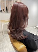 ベビーピンク/レイヤーカット/ウルフカット/全年代可能