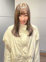 ヘアーアイストゥーレ(HAIR ICI TRE)&nbsp;ブリーチなし透明感オリーブベージュ 担当渡辺聖