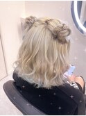 おだんごハーフツイン【クランソア】ヘアセット/ヘアメ/心斎橋