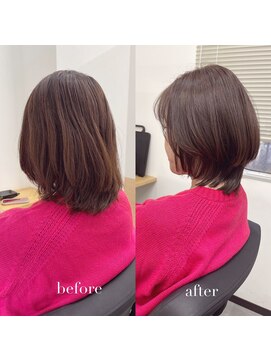 リアン 四条大宮店(Lien) 艶カラー+髪質改善トリートメント（白髪染め、グレイカラー可）