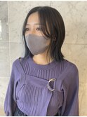 【ミディアムボブ/佐々木慧介】レイヤー/顔周り/外ハネミディ