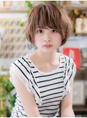 ショコラアッシュ大人可愛い小顔ふわふわボブc5上尾20代30代40代